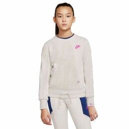 Nike|Camisola sem Capuz Menina Nike Heritage Bege