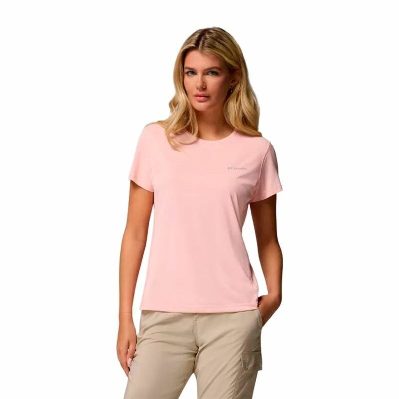 Columbia|T-Shirt de Desporto de Manga Curta Columbia Zero Rules™ Light Ss Cor de Rosa Columbia|T-Shirt de Desporto de Manga Curta Columbia Zero Rules™ Light Ss Cor de Rosa