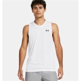 Under Armour|T-Shirt para Homem sem Mangas Under Armour Tech Tank Branco