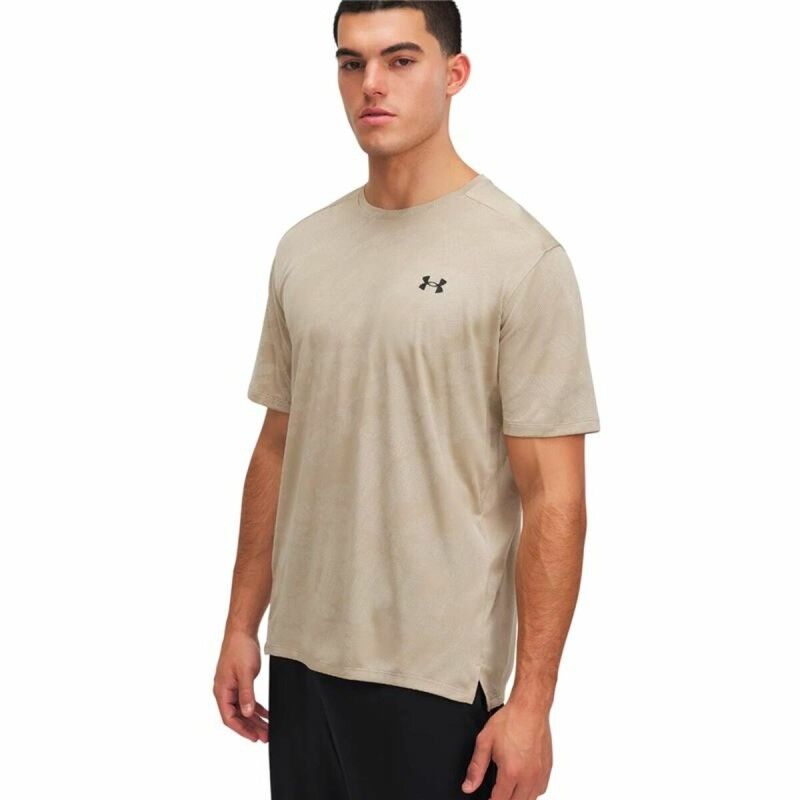 Under Armour|Camisola de Manga Curta Homem Under Armour Tech Marrom claro