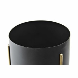 Conjunto de Vasos DKD Home Decor Preto Dourado Metal 20 x 20 x 32 cm