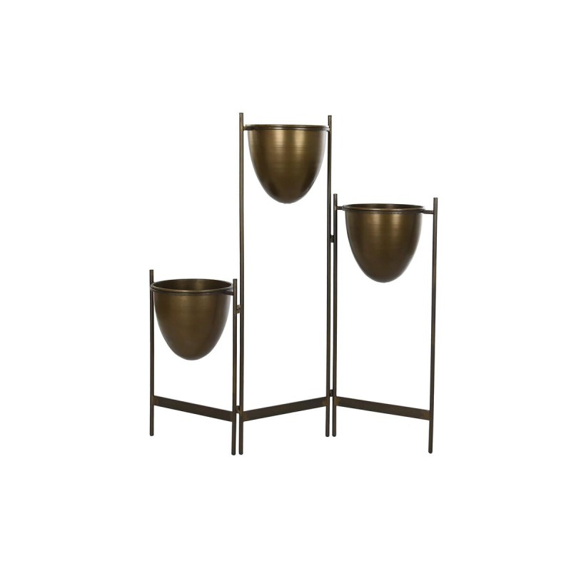 Plantador DKD Home Decor Preto Metal Cobre Vintage (35 x 26,5 x 105 cm)