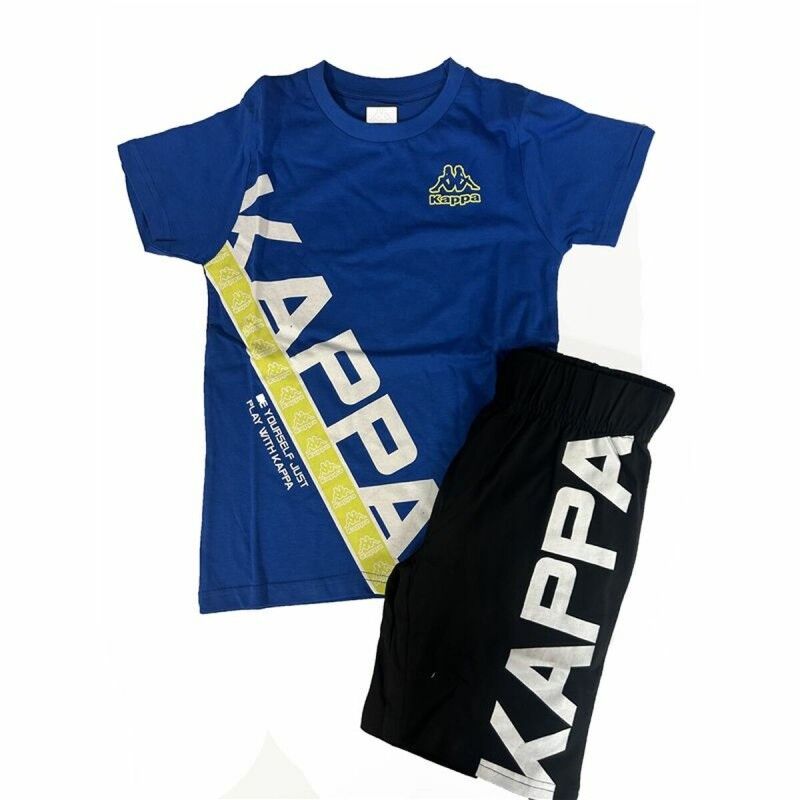 Kappa|Conjunto Desportivo para Crianças Kappa 8036K0230F Azul Kappa|Conjunto Desportivo para Crianças Kappa 8036K0230F Azul