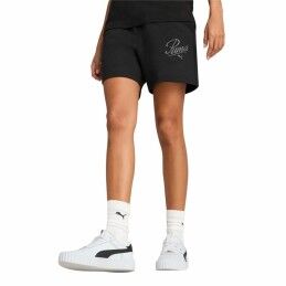 Puma|Leggings de Desporto de Mulher Puma Essentials Script High-Waist