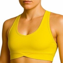 Black Limba|Top Desportivo de Mulher Black Limba Amarelo Fitness