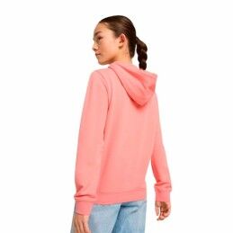 Puma|Camisola com Capuz Menina Puma Puma Essentials Script Cor de Rosa Coral