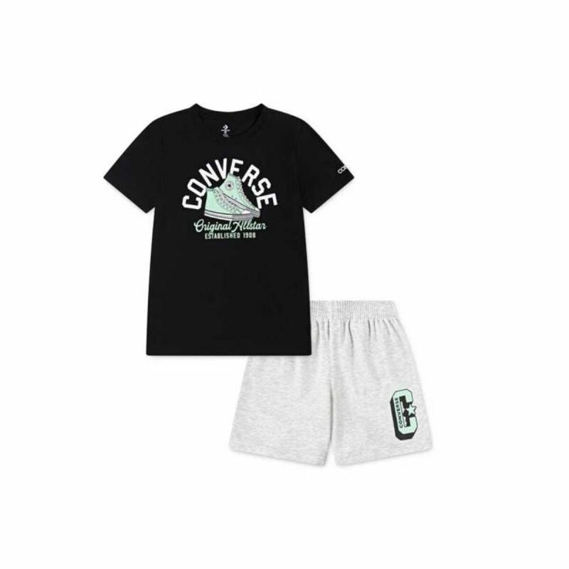 Converse|Conjunto Desportivo para Crianças Converse Cnvb Retro Remix Preto Converse|Conjunto Desportivo para Crianças Converse Cnvb Retro Remix Preto