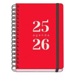 DOHE|Agenda DOHE GRAMMAR Vermelho A5 150 x 210 mm 2025-2026 (20 Unidades)