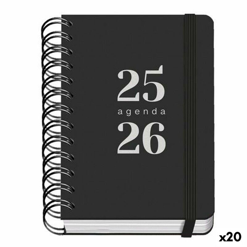 DOHE|Agenda DOHE GRAMMAR Preto A6 120 x 170 mm 2025-2026 (20 Unidades) DOHE|Agenda DOHE GRAMMAR Preto A6 120 x 170 mm 2025-2026 (20 Unidades)