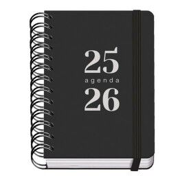 DOHE|Agenda DOHE GRAMMAR Preto A6 120 x 170 mm 2025-2026 (20 Unidades)