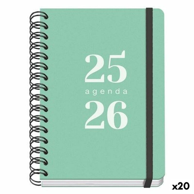 DOHE|Agenda DOHE GRAMMAR Verde A5 150 x 210 mm 2025-2026 (20 Unidades)
