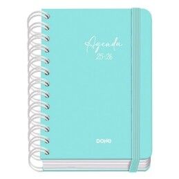 DOHE|Agenda DOHE SERENITY WIRE´O Verde A6 120 x 170 mm 2025-2026 (20 Unidades)