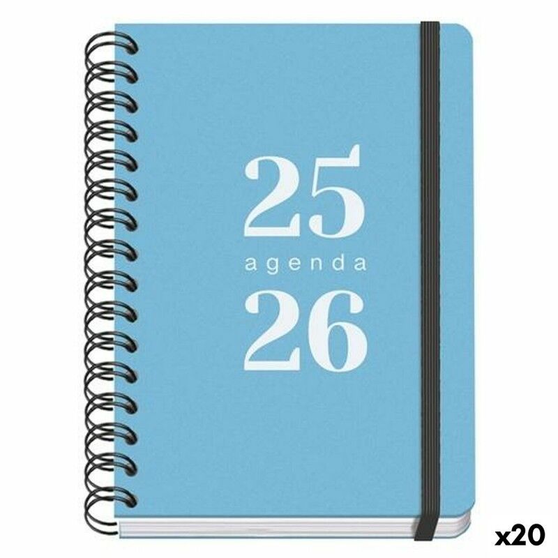 DOHE|Agenda DOHE GRAMMAR Azul A5 150 x 210 mm 2025-2026 (20 Unidades)