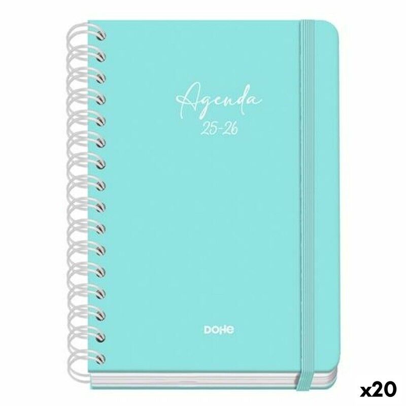 DOHE|Agenda DOHE SERENITY WIRE´O Verde A5 150 x 210 mm 2025-2026 (20 Unidades)
