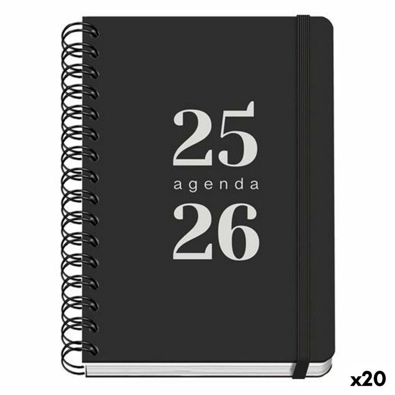 DOHE|Agenda DOHE GRAMMAR Preto A5 150 x 210 mm (20 Unidades) DOHE|Agenda DOHE GRAMMAR Preto A5 150 x 210 mm (20 Unidades)