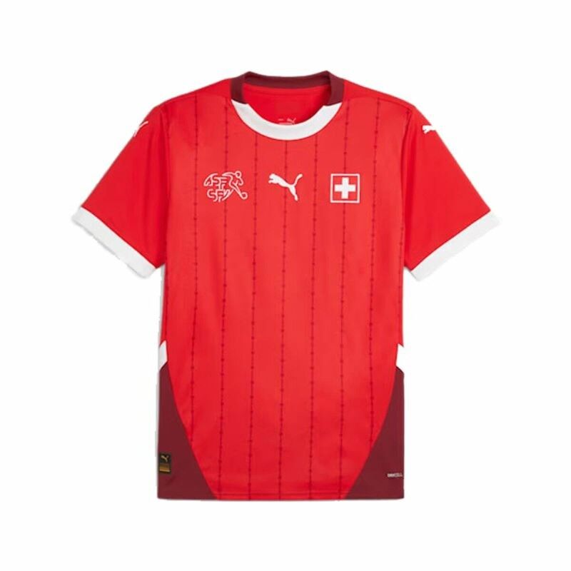 Puma|T-Shirt de Futebol de Manga Curta Homem Puma Suiza 2024 (S) Puma|T-Shirt de Futebol de Manga Curta Homem Puma Suiza 2024 (S)