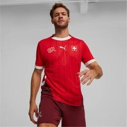 Puma|T-Shirt de Futebol de Manga Curta Homem Puma Suiza 2024 (S)