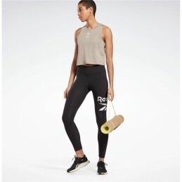 Reebok|Leggings de Desporto de Mulher Reebok Rie Cotton Preto