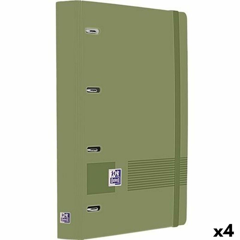 Oxford|Pasta com argolas Oxford LIVE&GO Verde A4+ (4 Unidades) Oxford|Pasta com argolas Oxford LIVE&GO Verde A4+ (4 Unidades)