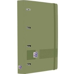 Oxford|Pasta com argolas Oxford LIVE&GO Verde A4+ (4 Unidades)