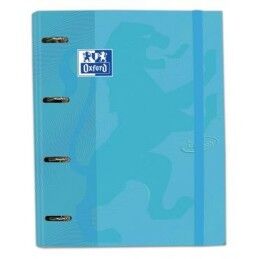Oxford|Pasta com argolas Oxford TOUCH Azul Pastel A4+ (4 Unidades)