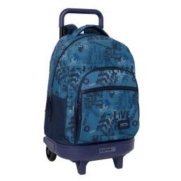 Real Sporting de Gijón|Mochila Escolar com Rodas 705 Real Sporting de Gijón Vermelho