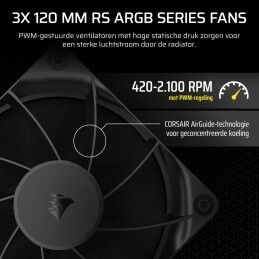 Corsair|Kit de refrigeração líquida Corsair NAUTILUS 360 RS