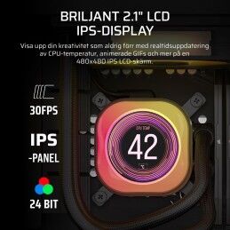 Corsair|Kit de refrigeração líquida Corsair iCUE LINK TITAN 360 RX LCD