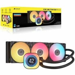 Corsair|Kit de refrigeração líquida Corsair iCUE LINK TITAN 360 RX LCD