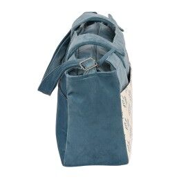 Safta|Bolsa para Troca de Fraldas Safta Leaves Turquesa (46 x 26 x 15 cm)