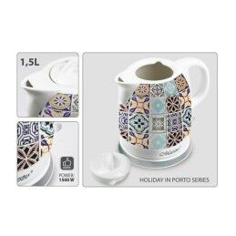 Feel Maestro|Chaleira Feel Maestro MR-066-PORTO Branco Cerâmico 1500 W 1,5 L