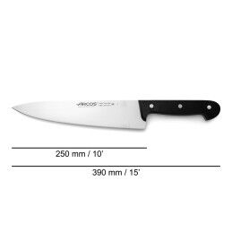 Arcos|Faca de Cozinha Arcos serie universal Preto Aço 25 cm