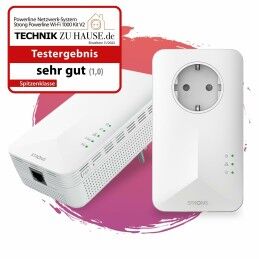 STRONG|Adaptador PLC STRONG POWERL1000WFDUOEUV2 Branco (2 Unidades)