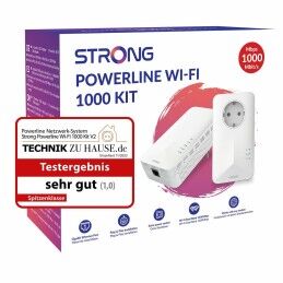 STRONG|Adaptador PLC STRONG POWERL1000WFDUOEUV2 Branco (2 Unidades)