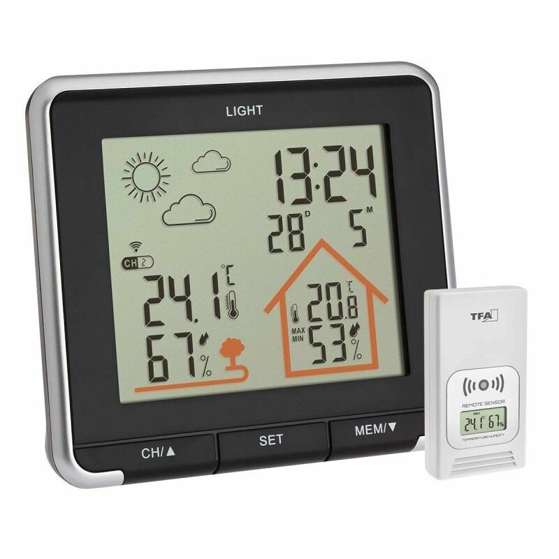 TFA Dostmann|Estação Meteorológica Multifunções TFA Dostmann Life35.1153.01 Preto