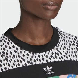 Camisola de Manga Curta Mulher Adidas Cropped Preto (42)