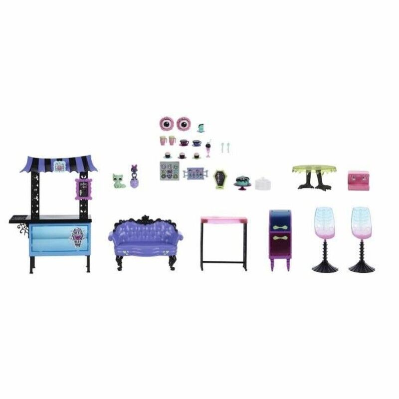 Monster High|Acessórios para Casa de Bonecas Monster High LA CAFETERIA DES GOULES Monster High|Acessórios para Casa de Bonecas Monster High LA CAFETERIA DES GOULES