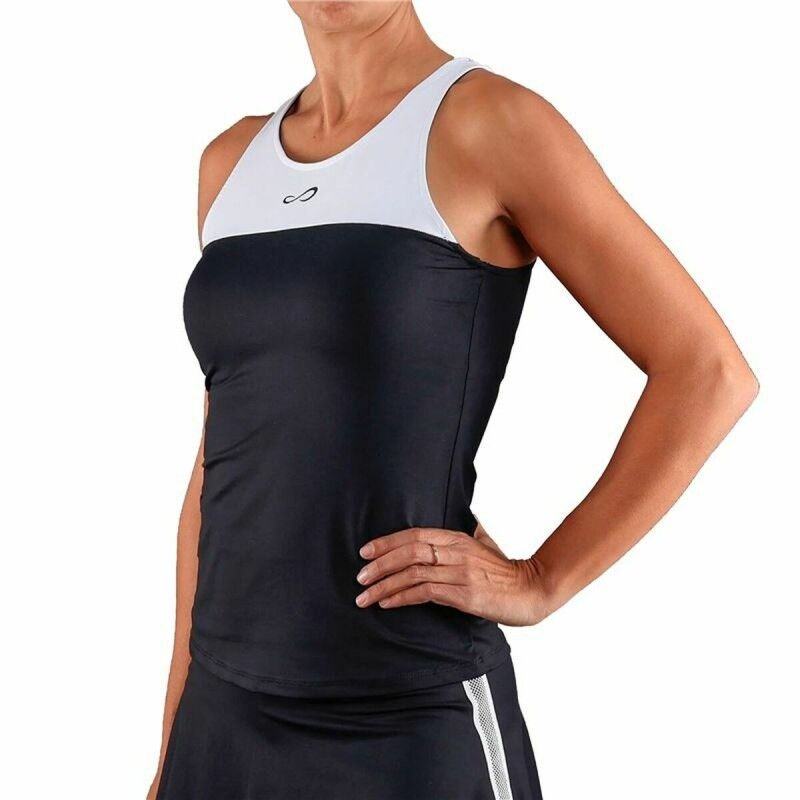 Endless|T-Shirt para Mulher sem Mangas Endless Endless Lux Ribbon Padel Preto Endless|T-Shirt para Mulher sem Mangas Endless Endless Lux Ribbon Padel Preto