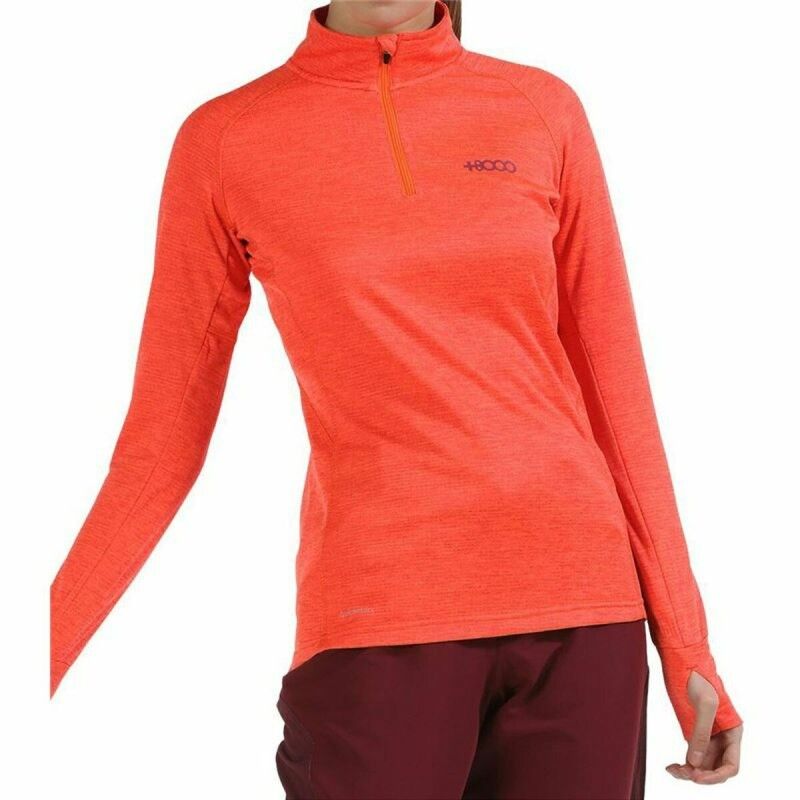 +8000|Camisola de Manga Comprida Mulher +8000 Aceda Laranja +8000|Camisola de Manga Comprida Mulher +8000 Aceda Laranja