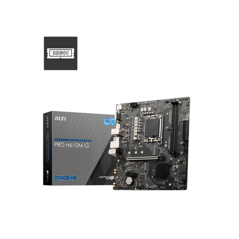 MSI|Placa Mãe MSI PRO H610M-G 1700 INTEL H610 LGA 1700 MSI|Placa Mãe MSI PRO H610M-G 1700 INTEL H610 LGA 1700