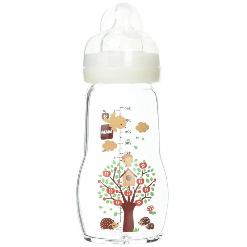 MAM|Biberão MAM Cristal Bege (260 ml)