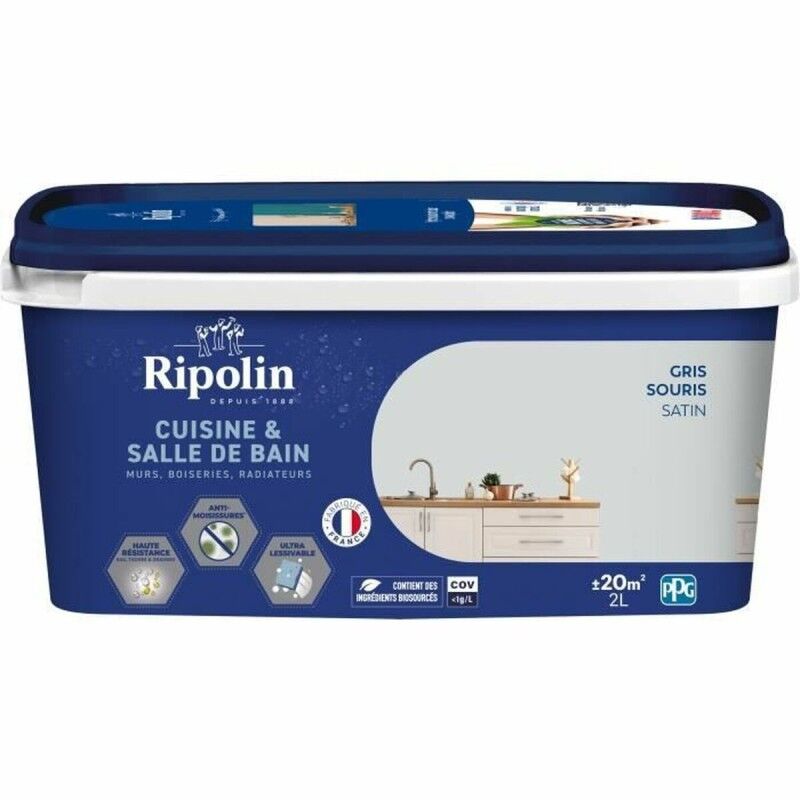 Ripolin|Tinta de Primário Ripolin Cinzento Mate 2 L Ripolin|Tinta de Primário Ripolin Cinzento Mate 2 L