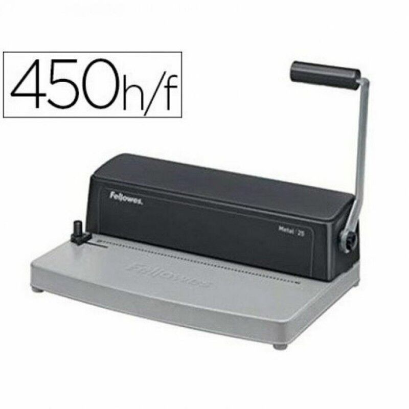 Fellowes|Capas de encadernação Fellowes Metal 25 Grafite A4 Metal Fellowes|Capas de encadernação Fellowes Metal 25 Grafite A4 Metal