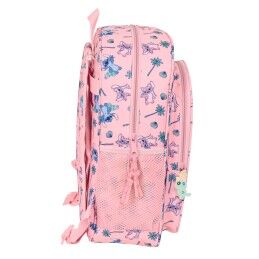 Lilo & Stitch|Mochila Escolar Lilo & Stitch Beach Cor de Rosa 32 x 38 x 12 cm
