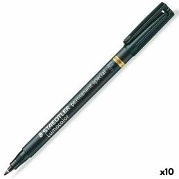 Staedtler|Rotulador permanente Staedtler Lumocolor Special F Preto (10 Unidades)