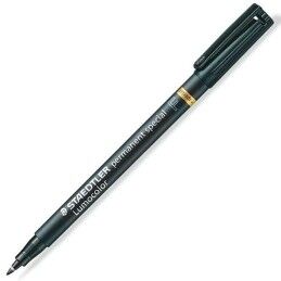Staedtler|Rotulador permanente Staedtler Lumocolor Special F Preto (10 Unidades)