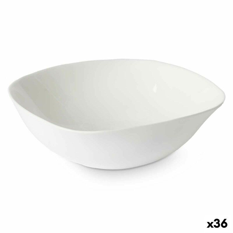 Vivalto|Tigela Vivalto LFW-75 Branco Vidro opalino Quadrado 17,5 x 6 x 17,5 cm (36 Unidades) Vivalto|Tigela Vivalto LFW-75 Branco Vidro opalino Quadrado 17,5 x 6 x 17,5 cm (36 Unidades)