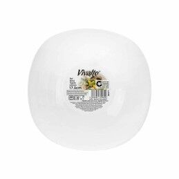 Vivalto|Tigela Vivalto LFW-75 Branco Vidro opalino Quadrado 17,5 x 6 x 17,5 cm (36 Unidades)