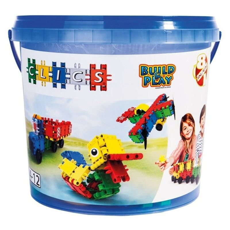 Clics|Jogo de Construção Clics CB198 Multicolor 122 Peças Clics|Jogo de Construção Clics CB198 Multicolor 122 Peças