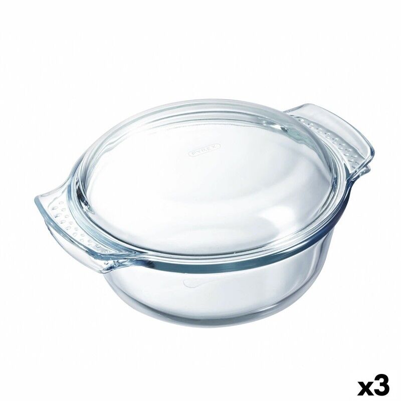 Pyrex|Travessa para o Forno Pyrex Classic Vidrio Transparente Vidro 33 x 26 x 12 cm Com tampa (3 Unidades) Pyrex|Travessa para o Forno Pyrex Classic Vidrio Transparente Vidro 33 x 26 x 12 cm Com tampa (3 Unidades)